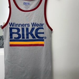 BIKE Gray Tank Top with Red Trim - NWOT